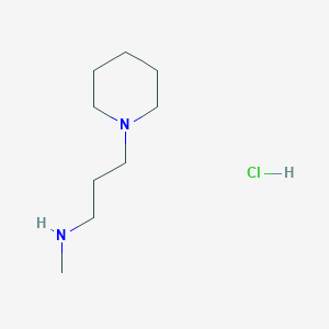 molecular formula C9H21ClN2 B14797676 1-(3-(N-Methylamino)propyl)piperidine Hydrochloride CAS No. 6306-59-8