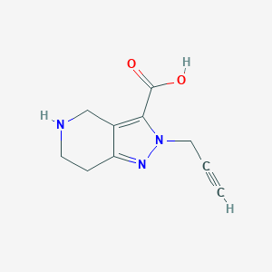2-(prop-2-yn-1-yl)-4,5,6,7-tetrahydro-2H-pyrazolo[4,3-c]pyridine-3-carboxylic acid