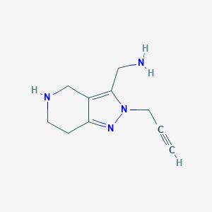 molecular formula C10H14N4 B1479773 (2-(prop-2-yn-1-yl)-4,5,6,7-tetrahydro-2H-pyrazolo[4,3-c]pyridin-3-yl)methanamine CAS No. 2098050-05-4