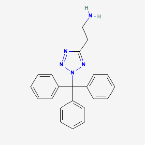 molecular formula C22H21N5 B14797762 2-(2-Trityl-2H-tetrazol-5-YL)-ethylamine CAS No. 886370-82-7