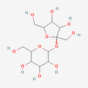 molecular formula C12H22O11 B14797772 2-[(2S)-3,4-dihydroxy-2,5-bis(hydroxymethyl)oxolan-2-yl]oxy-6-(hydroxymethyl)oxane-3,4,5-triol 