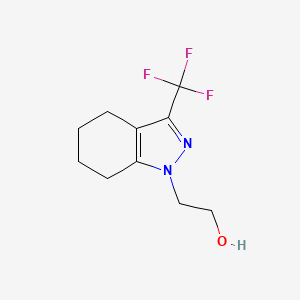 molecular formula C10H13F3N2O B1479793 2-(3-(trifluoromethyl)-4,5,6,7-tetrahydro-1H-indazol-1-yl)ethan-1-ol CAS No. 2091556-09-9
