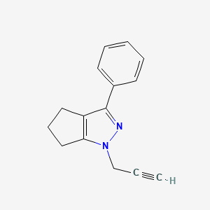 3-Phenyl-1-(prop-2-yn-1-yl)-1,4,5,6-tetrahydrocyclopenta[c]pyrazole