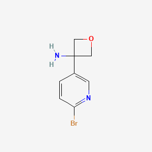 3-(6-Bromopyridin-3-YL)oxetan-3-amine