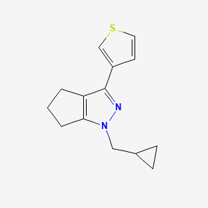 1-(Cyclopropylmethyl)-3-(thiophen-3-yl)-1,4,5,6-tetrahydrocyclopenta[c]pyrazole