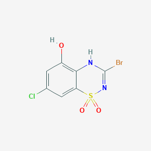 3-Bromo-7-chloro-5-hydroxy-4H-benzo[e][1,2,4]thiadiazine 1,1-dioxide