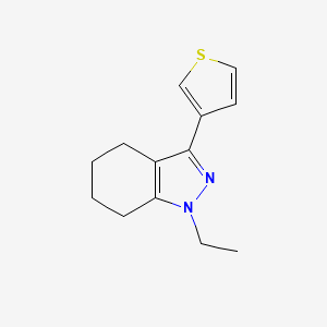 molecular formula C13H16N2S B1479800 1-ethyl-3-(thiophen-3-yl)-4,5,6,7-tetrahydro-1H-indazole CAS No. 2097954-40-8