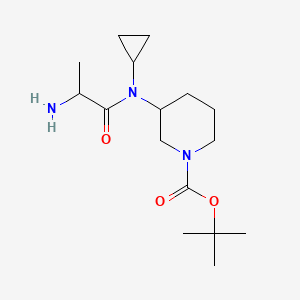 (R)-tert-Butyl 3-((S)-2-amino-N-cyclopropylpropanamido)piperidine-1-carboxylate