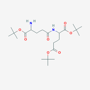 molecular formula C22H40N2O7 B14798040 Ditert-butyl 2-[[4-amino-5-[(2-methylpropan-2-yl)oxy]-5-oxopentanoyl]amino]pentanedioate 