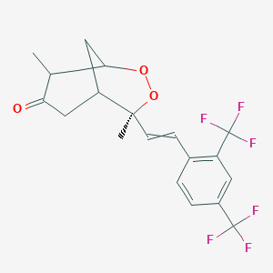 (1R,4S,5S,8R)-8-[(Z)-2-[2,4-bis(trifluoromethyl)phenyl]ethenyl]-4,8-dimethyl-6,7-dioxabicyclo[3.3.1]nonan-3-one