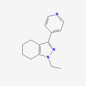 molecular formula C14H17N3 B1479808 1-ethyl-3-(pyridin-4-yl)-4,5,6,7-tetrahydro-1H-indazole CAS No. 2098141-40-1