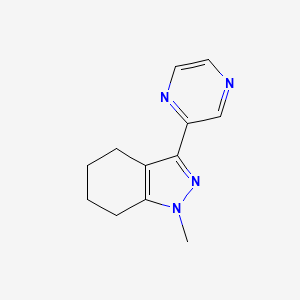 1-methyl-3-(pyrazin-2-yl)-4,5,6,7-tetrahydro-1H-indazole