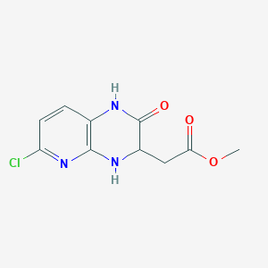 (6-Chloro-2-oxo-1,2,3,4-tetrahydropyrido[2,3-b]pyrazin-3-yl)acetic acid methyl ester