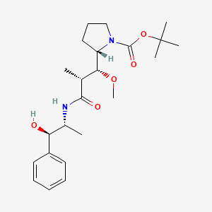 tert-butyl (2S)-2-[(1R,2R)-3-[[(1R,2R)-1-hydroxy-1-phenylpropan-2-yl]amino]-1-methoxy-2-methyl-3-oxopropyl]pyrrolidine-1-carboxylate