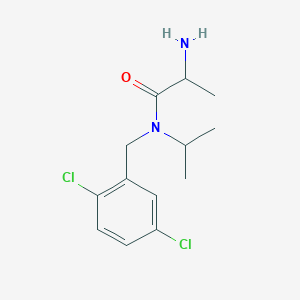 2-amino-N-[(2,5-dichlorophenyl)methyl]-N-propan-2-ylpropanamide