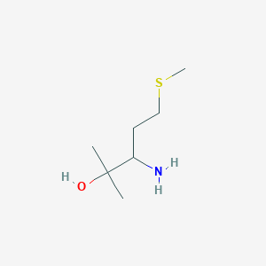 3-Amino-2-methyl-5-methylsulfanylpentan-2-ol