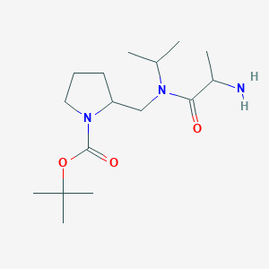 Tert-butyl 2-[[2-aminopropanoyl(propan-2-yl)amino]methyl]pyrrolidine-1-carboxylate