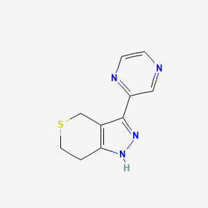 3-(Pyrazin-2-yl)-1,4,6,7-tetrahydrothiopyrano[4,3-c]pyrazole