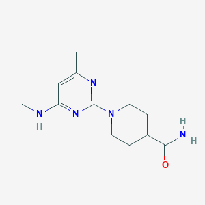 1-[4-Methyl-6-(methylamino)pyrimidin-2-yl]piperidine-4-carboxamide