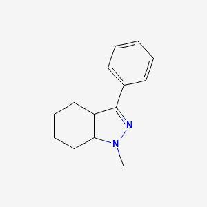 molecular formula C14H16N2 B1479822 1-methyl-3-phenyl-4,5,6,7-tetrahydro-1H-indazole CAS No. 51093-41-5