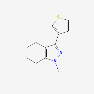 molecular formula C12H14N2S B1479827 1-methyl-3-(thiophen-3-yl)-4,5,6,7-tetrahydro-1H-indazole CAS No. 2098051-01-3