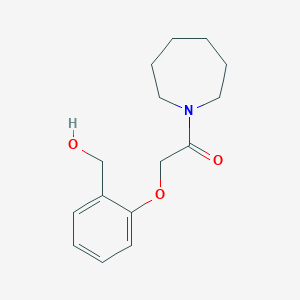 molecular formula C15H21NO3 B14798311 1-(Azepan-1-yl)-2-(2-(hydroxymethyl)phenoxy)ethan-1-one 