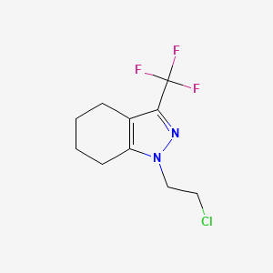 molecular formula C10H12ClF3N2 B1479833 1-(2-氯乙基)-3-(三氟甲基)-4,5,6,7-四氢-1H-吲唑 CAS No. 2092802-22-5