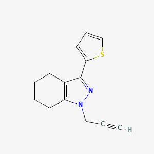 molecular formula C14H14N2S B1479834 1-(prop-2-yn-1-yl)-3-(thiophen-2-yl)-4,5,6,7-tetrahydro-1H-indazole CAS No. 2097954-31-7