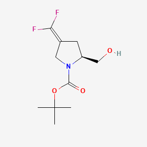 tert-Butyl (S)-4-(difluoromethylene)-2-(hydroxymethyl)pyrrolidine-1-carboxylate