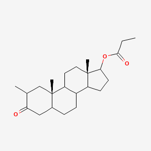 [(10S,13S)-2,10,13-trimethyl-3-oxo-1,2,4,5,6,7,8,9,11,12,14,15,16,17-tetradecahydrocyclopenta[a]phenanthren-17-yl] propanoate