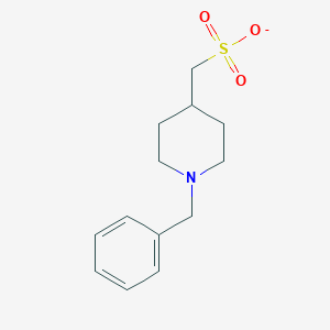 molecular formula C13H18NO3S- B14798393 1-Benzylpiperidin-4-ylmethanesulfonate 