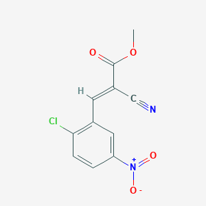 molecular formula C11H7ClN2O4 B14798405 methyl (2E)-3-(2-chloro-5-nitrophenyl)-2-cyanoprop-2-enoate 