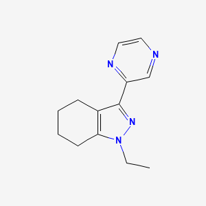 molecular formula C13H16N4 B1479844 1-ethyl-3-(pyrazin-2-yl)-4,5,6,7-tetrahydro-1H-indazole CAS No. 2097954-15-7