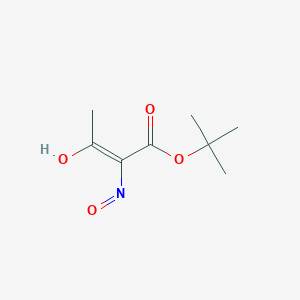 molecular formula C8H13NO4 B14798462 tert-Butyl (E)-2-(hydroxyimino)-3-oxobutanoate 