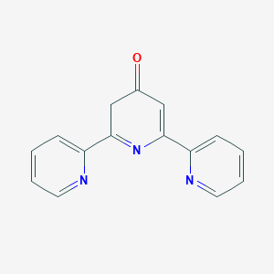 molecular formula C15H11N3O B14798472 2,6-Bis(pyridin-2-yl)-4-pyridone 