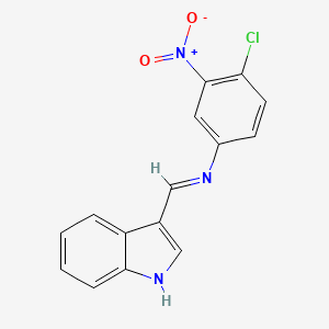 4-Chloro-N-[(E)-1H-indol-3-ylmethylidene]-3-nitroaniline