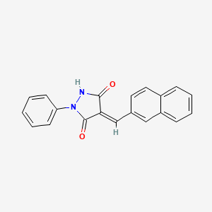 4-(Naphthalen-2-ylmethylene)-1-phenylpyrazolidine-3,5-dione