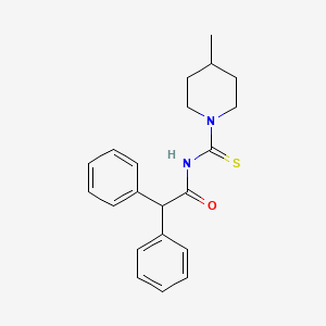 N-[(4-methylpiperidin-1-yl)carbonothioyl]-2,2-diphenylacetamide