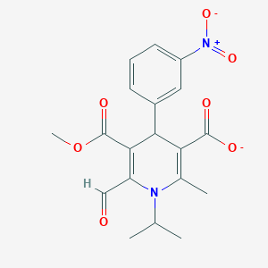 6-formyl-5-methoxycarbonyl-2-methyl-4-(3-nitrophenyl)-1-propan-2-yl-4H-pyridine-3-carboxylate