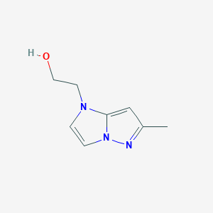 molecular formula C8H11N3O B1479861 2-(6-methyl-1H-imidazo[1,2-b]pyrazol-1-yl)ethan-1-ol CAS No. 2092547-31-2