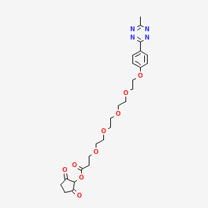 (2,5-Dioxocyclopentyl) 3-[2-[2-[2-[2-[4-(6-methyl-1,2,4,5-tetrazin-3-yl)phenoxy]ethoxy]ethoxy]ethoxy]ethoxy]propanoate