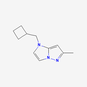 molecular formula C11H15N3 B1479862 1-(环丁基甲基)-6-甲基-1H-咪唑并[1,2-b]吡唑 CAS No. 2098052-22-1