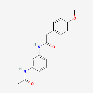 N-[3-(acetylamino)phenyl]-2-(4-methoxyphenyl)acetamide