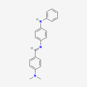 molecular formula C21H21N3 B14798643 N-{(E)-[4-(dimethylamino)phenyl]methylidene}-N'-phenylbenzene-1,4-diamine 