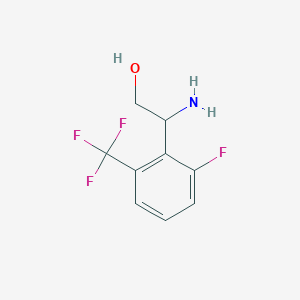 2-Amino-2-(2-fluoro-6-(trifluoromethyl)phenyl)ethan-1-ol