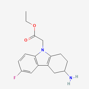 (3-Amino-6-fluoro-1,2,3,4-tetrahydro-carbazol-9-YL)-acetic acid ethyl ester