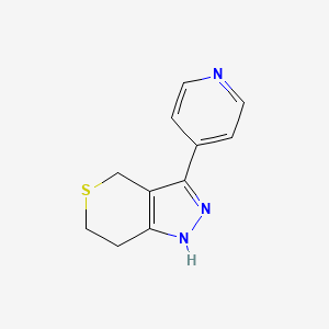 3-(Pyridin-4-yl)-1,4,6,7-tetrahydrothiopyrano[4,3-c]pyrazole