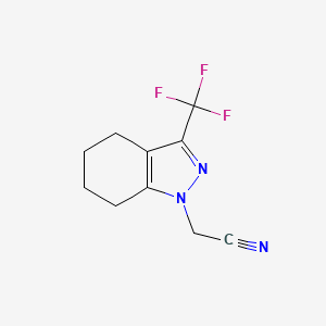 2-(3-(trifluoromethyl)-4,5,6,7-tetrahydro-1H-indazol-1-yl)acetonitrile