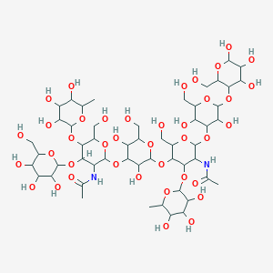 molecular formula C52H88N2O39 B14798776 Difucosyl-para-lacto-N-hexaose II 