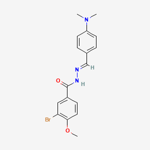 3-bromo-N'-{(E)-[4-(dimethylamino)phenyl]methylidene}-4-methoxybenzohydrazide